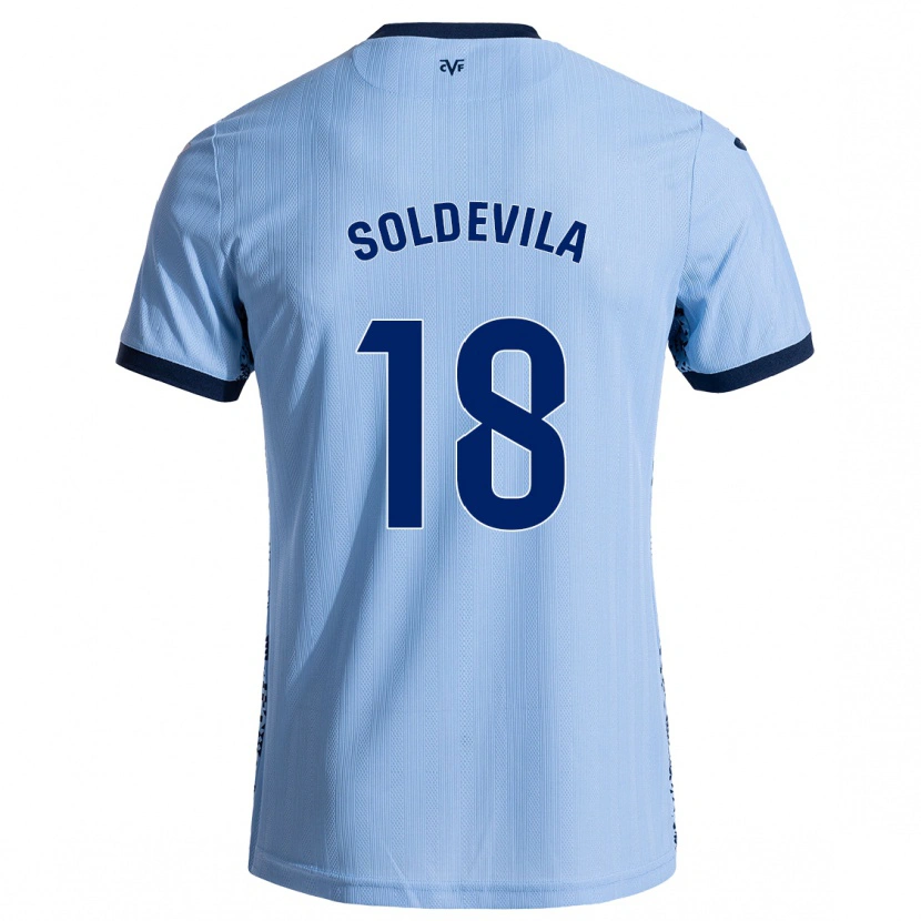 Danxen Barn Paola Soldevila #18 Himmelblå Bortetrøye Drakt Trøye 2024/25 Skjorter T-Skjorte