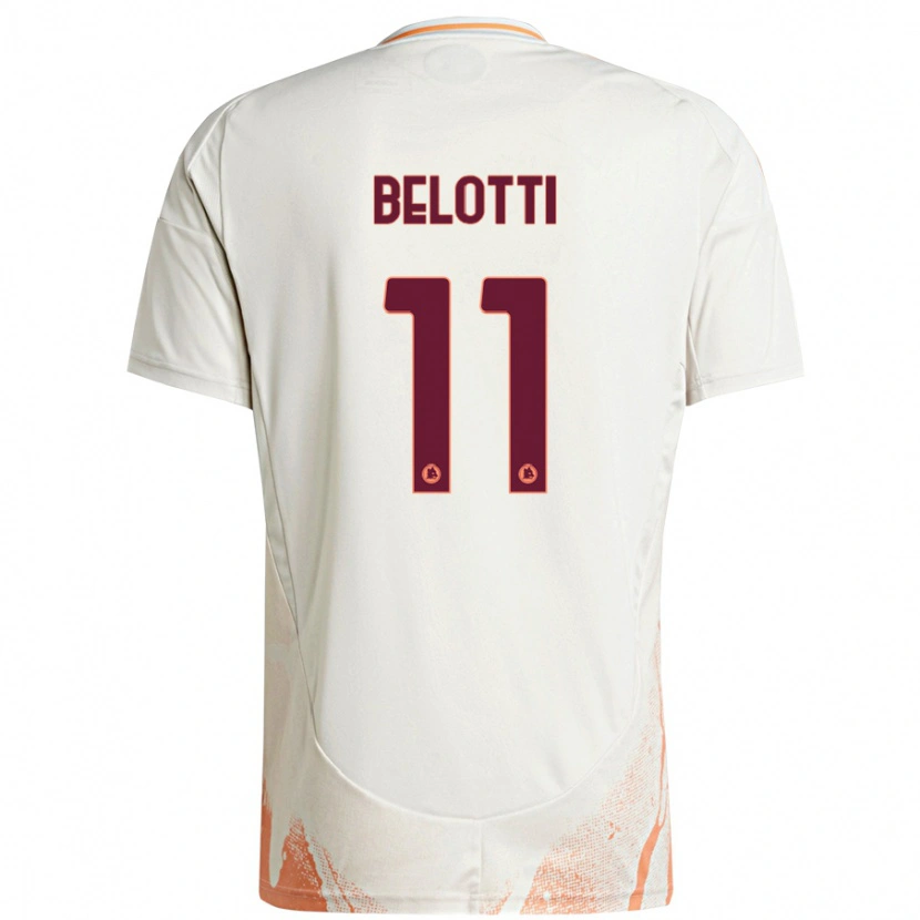 Danxen Barn Andrea Belotti #11 Kremhvit Oransje Bortetrøye Drakt Trøye 2024/25 Skjorter T-Skjorte