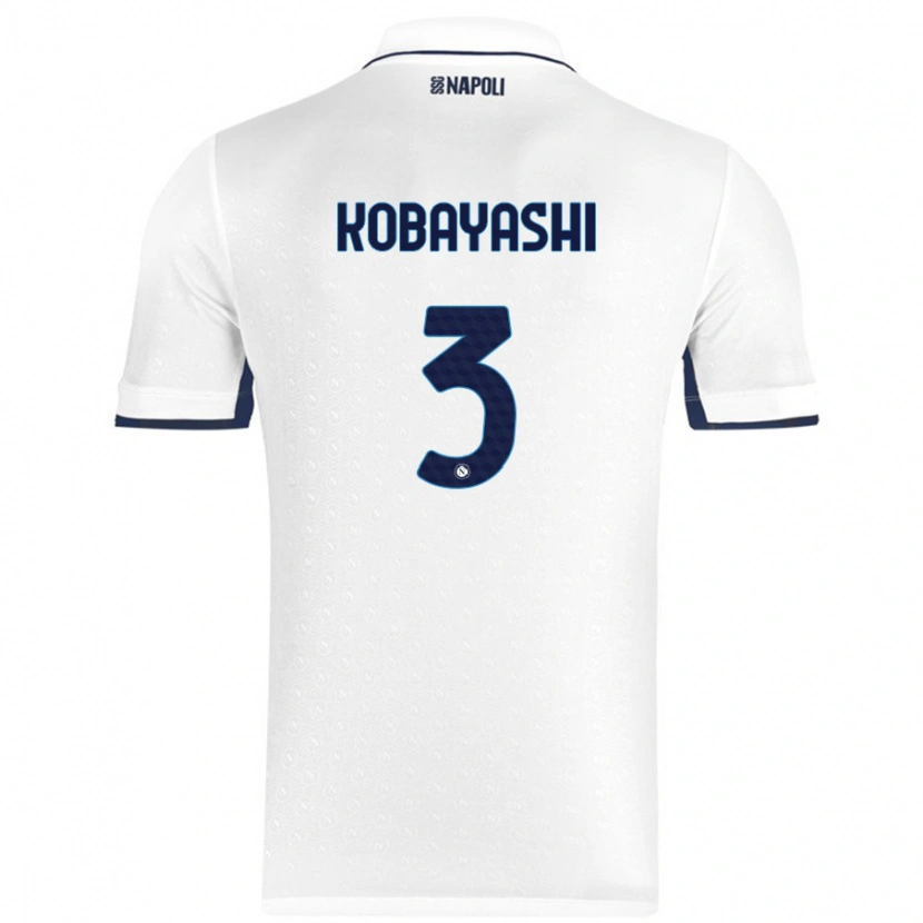 Danxen Barn Miharu Kobayashi #3 Hvit Kongeblå Bortetrøye Drakt Trøye 2024/25 Skjorter T-Skjorte