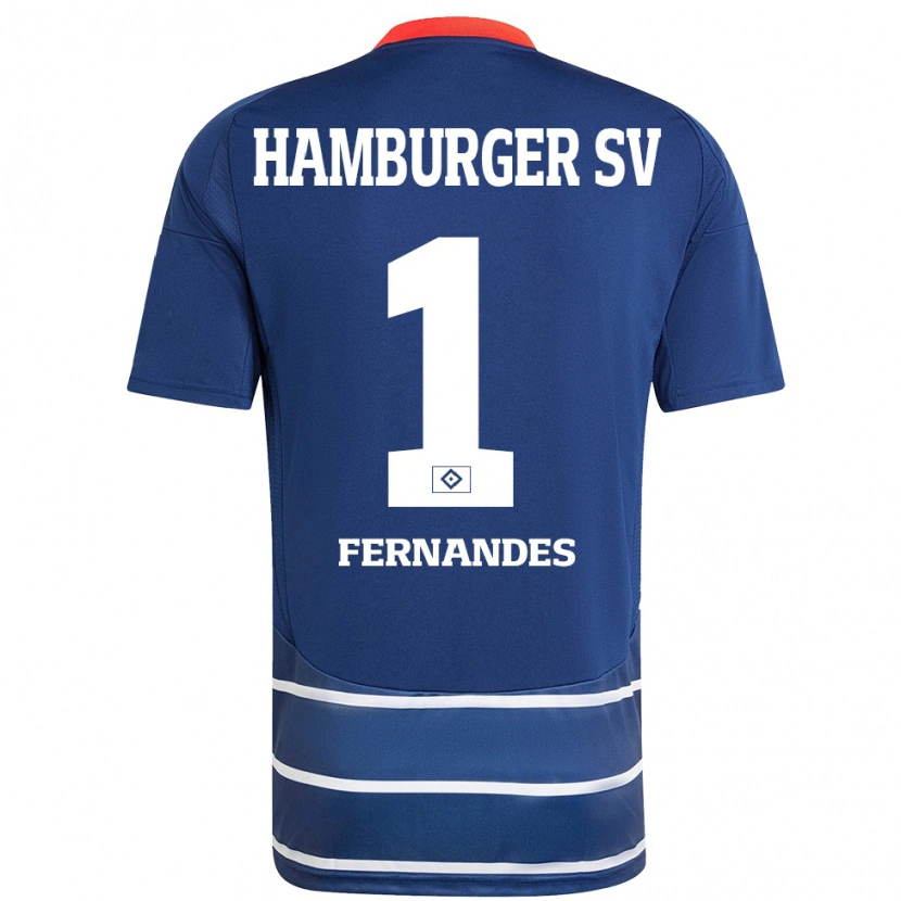 Danxen Barn Daniel Heuer Fernandes #1 Mørkeblått Bortetrøye Drakt Trøye 2024/25 Skjorter T-Skjorte