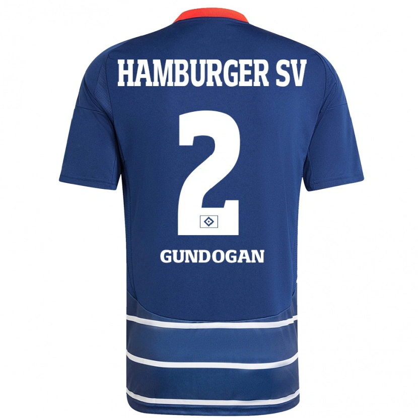 Danxen Barn Haci Gündogan #2 Mørkeblått Bortetrøye Drakt Trøye 2024/25 Skjorter T-Skjorte