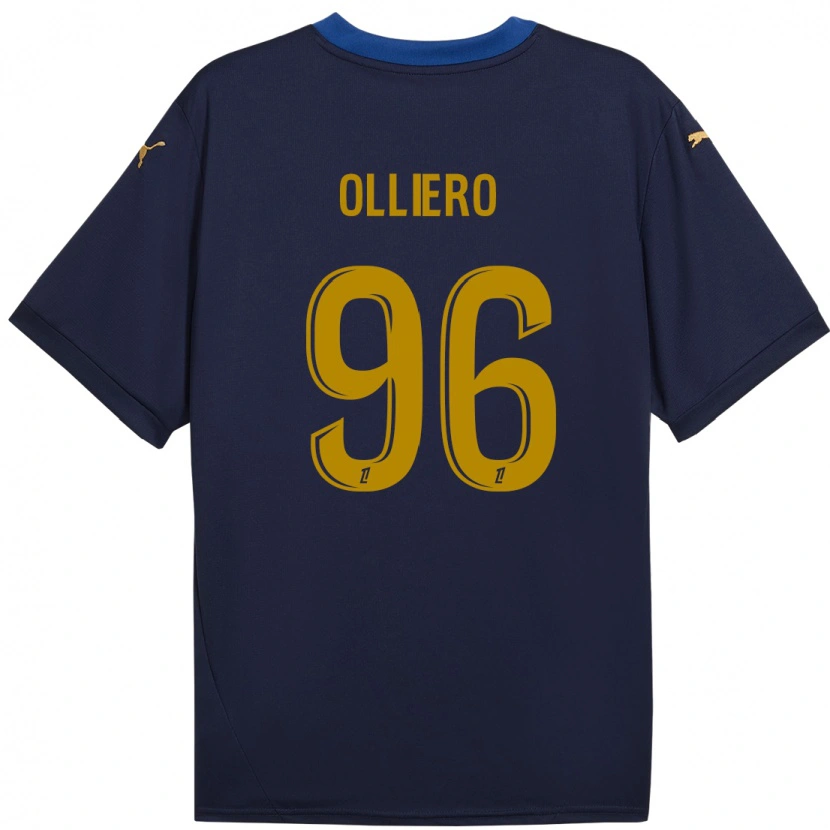 Danxen Barn Alexandre Olliero #96 Marine Gull Bortetrøye Drakt Trøye 2024/25 Skjorter T-Skjorte