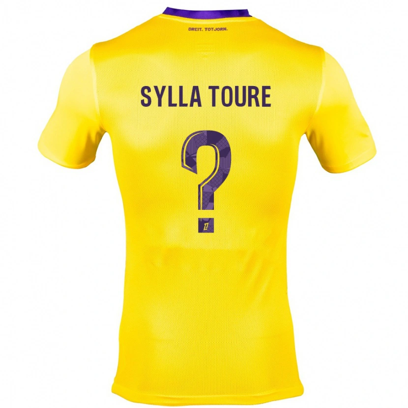Danxen Barn Ismael Sylla Touré #0 Gul Lilla Bortetrøye Drakt Trøye 2024/25 Skjorter T-Skjorte