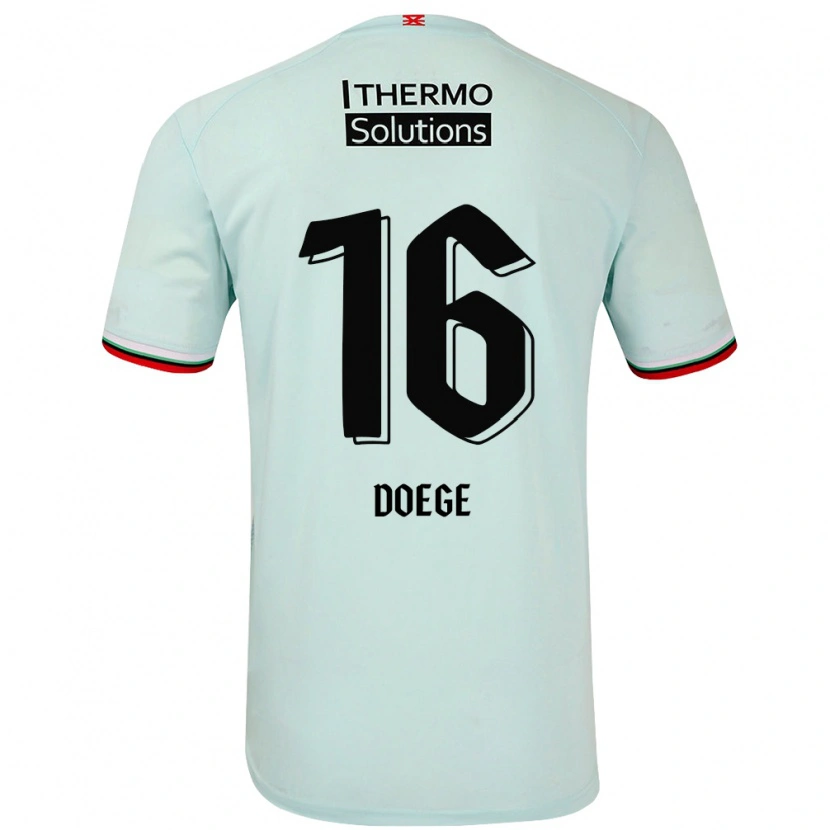 Danxen Barn Leonie Doege #16 Lysegrønn Bortetrøye Drakt Trøye 2024/25 Skjorter T-Skjorte