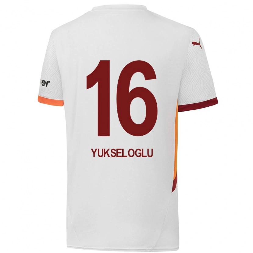 Danxen Barn Ayaz Yükseloğlu #16 Hvit Gul Rød Bortetrøye Drakt Trøye 2024/25 Skjorter T-Skjorte