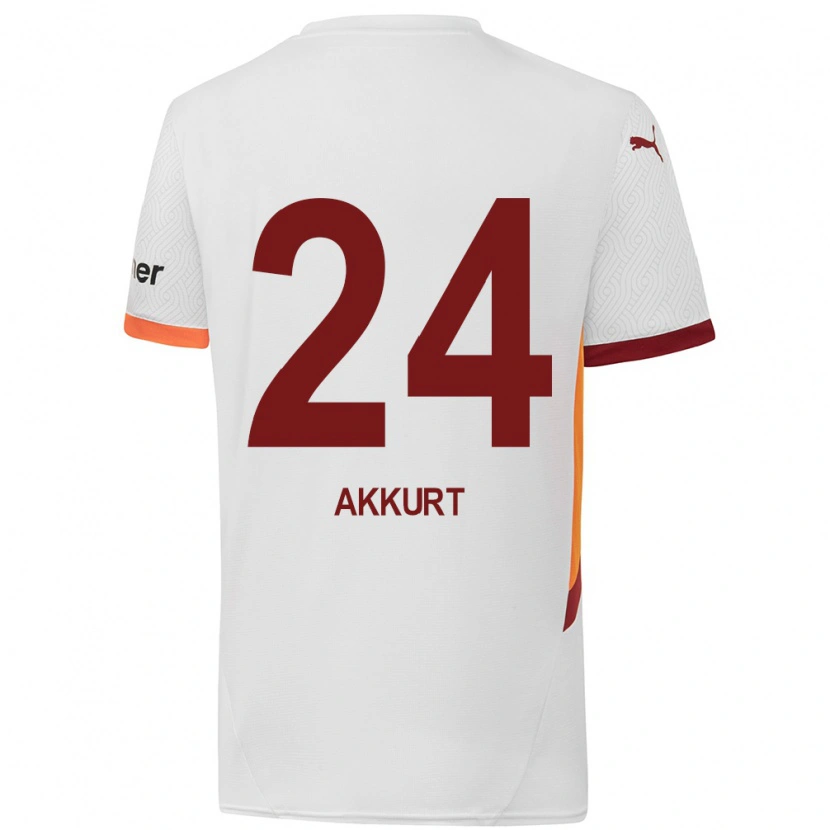 Danxen Barn Arzu Akkurt #24 Hvit Gul Rød Bortetrøye Drakt Trøye 2024/25 Skjorter T-Skjorte