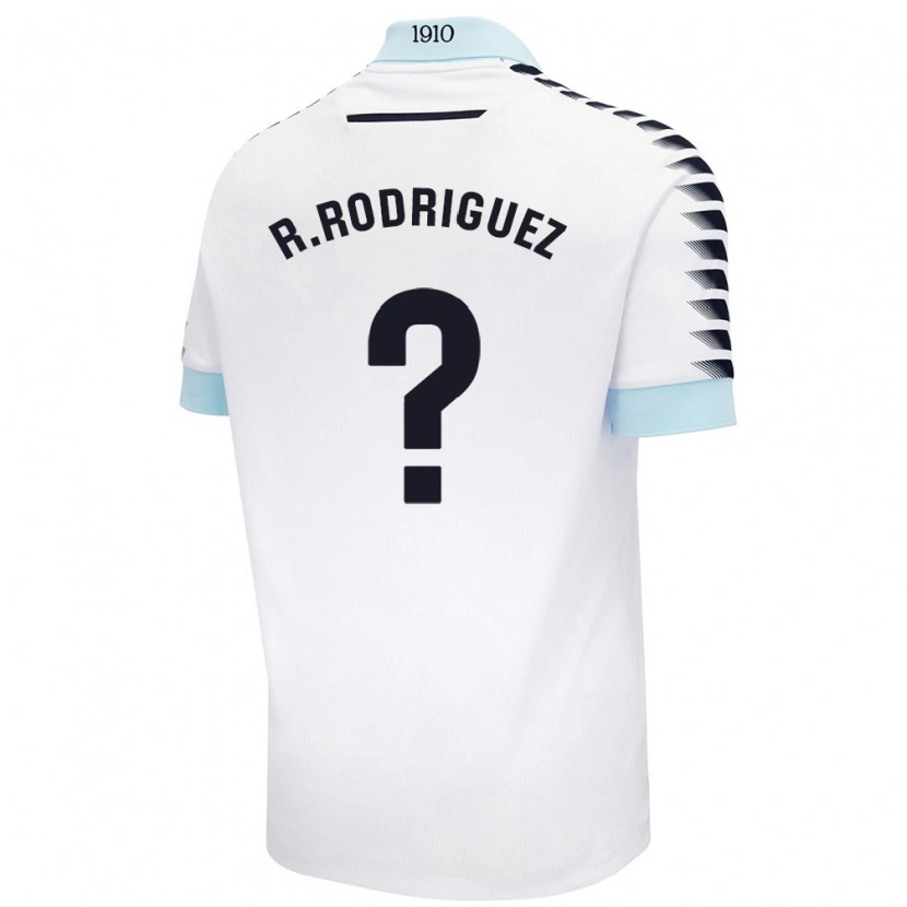 Danxen Barn Ramón Rodríguez #0 Hvit Blå Bortetrøye Drakt Trøye 2024/25 Skjorter T-Skjorte