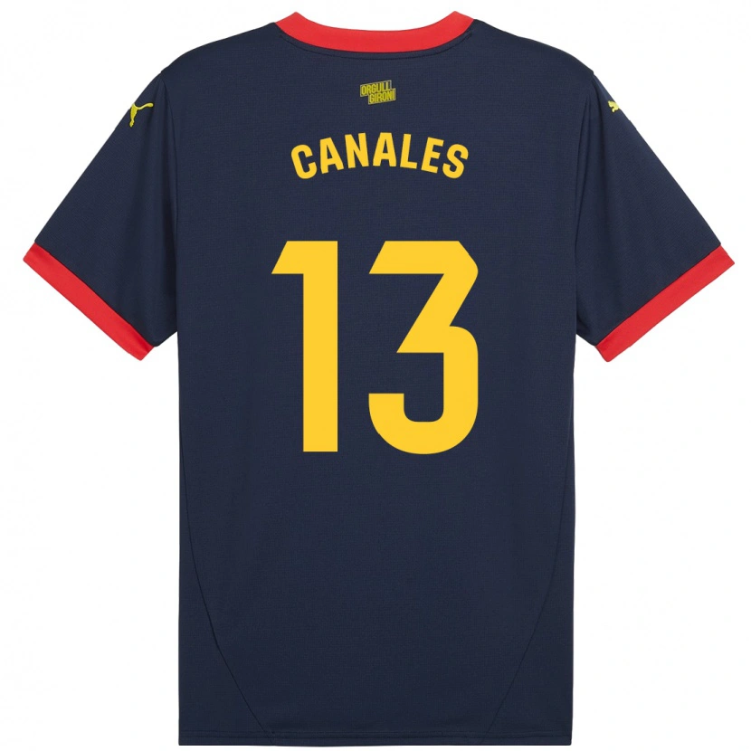 Danxen Barn Juanvi Canales #13 Marine Rød Bortetrøye Drakt Trøye 2024/25 Skjorter T-Skjorte