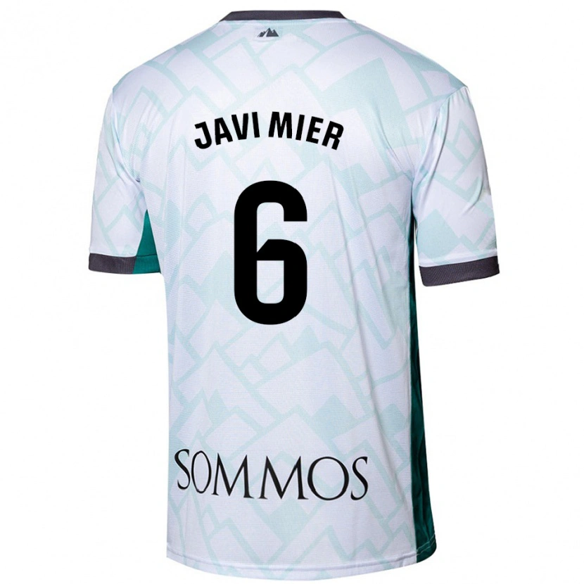 Danxen Barn Javi Mier #6 Hvit Grønn Bortetrøye Drakt Trøye 2024/25 Skjorter T-Skjorte