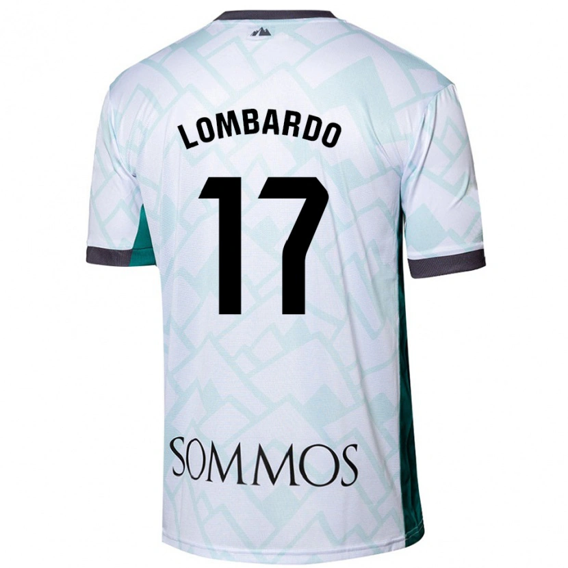 Danxen Barn Enzo Lombardo #17 Hvit Grønn Bortetrøye Drakt Trøye 2024/25 Skjorter T-Skjorte