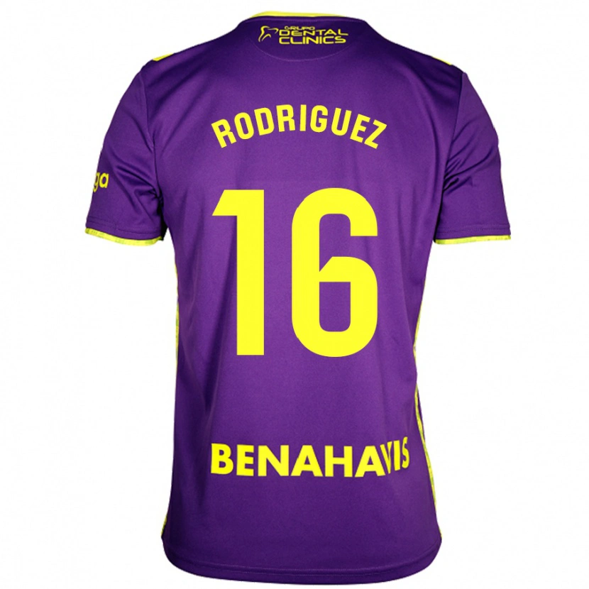 Danxen Barn Genaro Rodríguez #16 Lilla Gul Bortetrøye Drakt Trøye 2024/25 Skjorter T-Skjorte