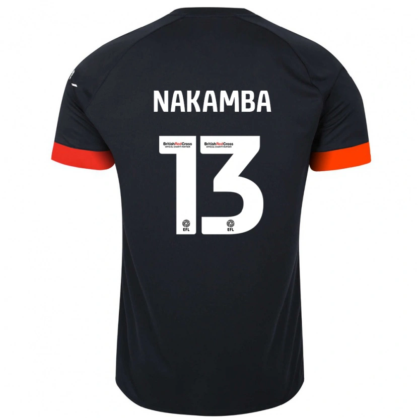Danxen Barn Marvelous Nakamba #13 Svart Oransje Bortetrøye Drakt Trøye 2024/25 Skjorter T-Skjorte