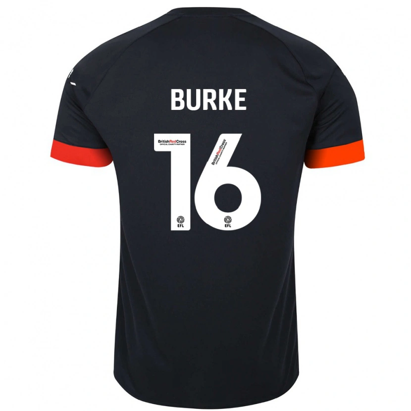 Danxen Barn Reece Burke #16 Svart Oransje Bortetrøye Drakt Trøye 2024/25 Skjorter T-Skjorte