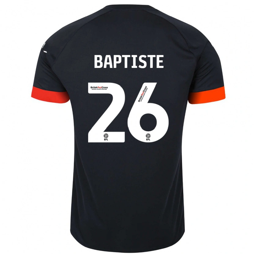 Danxen Barn Shandon Baptiste #26 Svart Oransje Bortetrøye Drakt Trøye 2024/25 Skjorter T-Skjorte