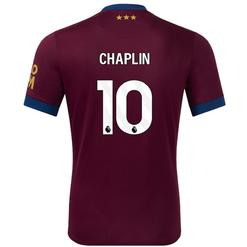 Danxen Barn Conor Chaplin #10 Brun Bortetrøye Drakt Trøye 2024/25 Skjorter T-Skjorte