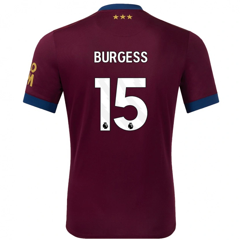 Danxen Barn Cameron Burgess #15 Brun Bortetrøye Drakt Trøye 2024/25 Skjorter T-Skjorte