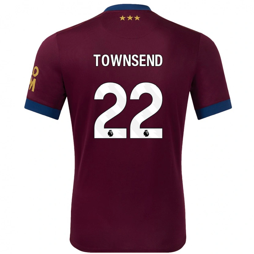 Danxen Barn Conor Townsend #22 Brun Bortetrøye Drakt Trøye 2024/25 Skjorter T-Skjorte