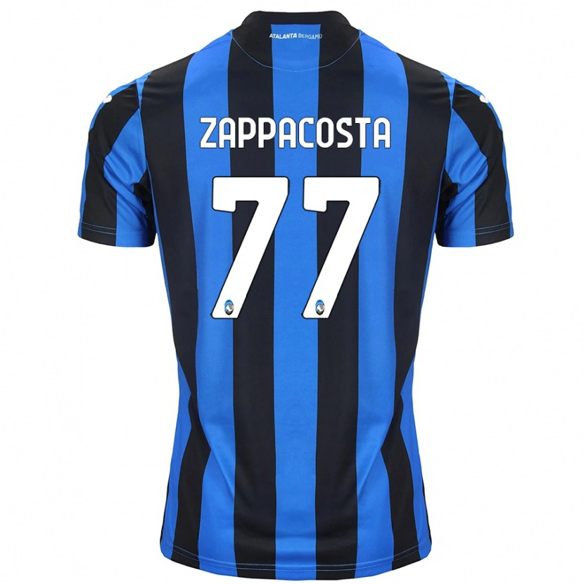 Danxen Mann Davide Zappacosta #77 Blå Svart Hjemmetrøye Drakt Trøye 2024/25 Skjorter T-Skjorte