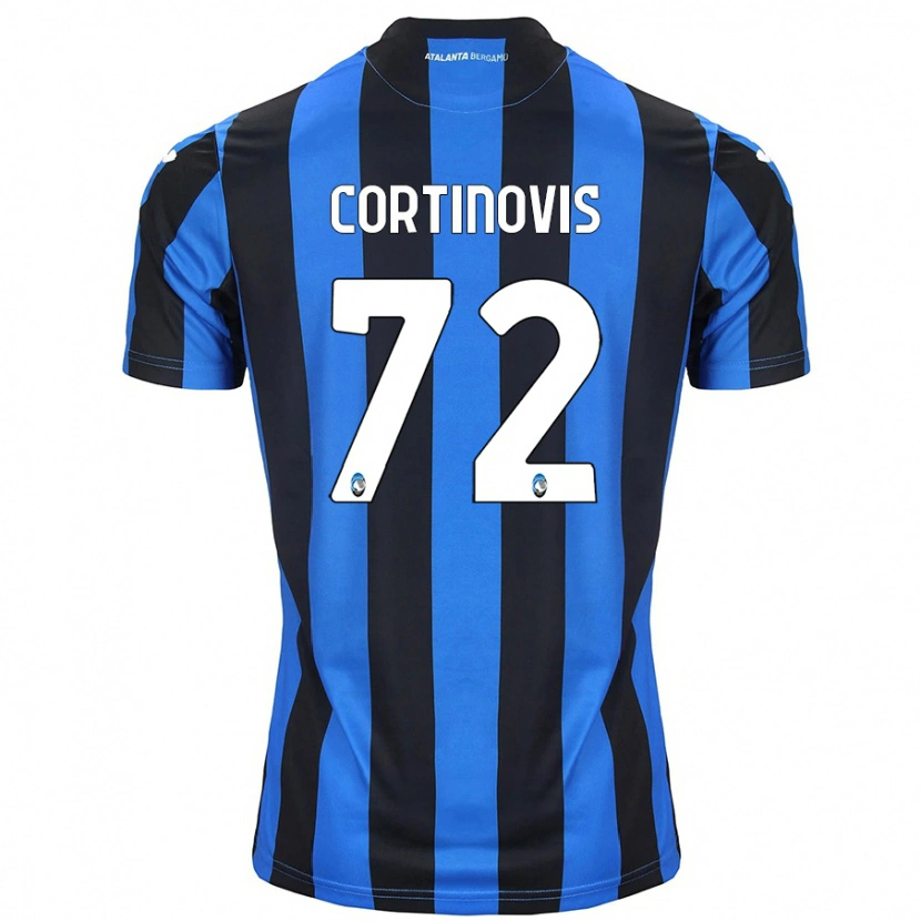 Danxen Mann Alessandro Cortinovis #72 Blå Svart Hjemmetrøye Drakt Trøye 2024/25 Skjorter T-Skjorte
