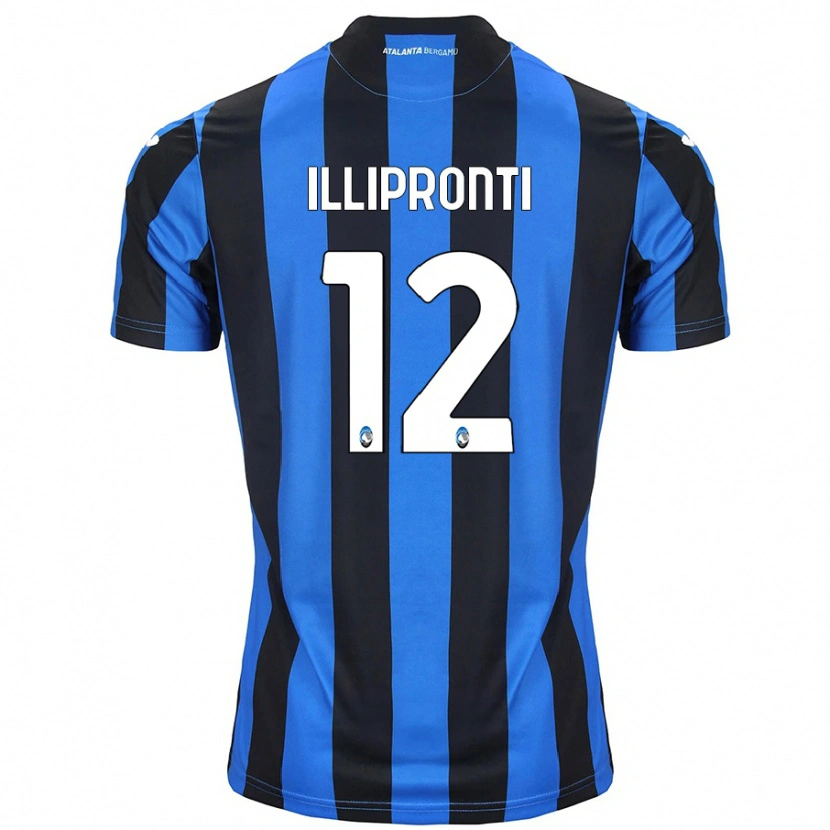 Danxen Mann Filippo Illipronti #12 Blå Svart Hjemmetrøye Drakt Trøye 2024/25 Skjorter T-Skjorte