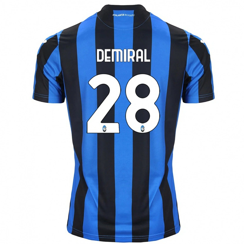 Danxen Mann Merih Demiral #28 Blå Svart Hjemmetrøye Drakt Trøye 2024/25 Skjorter T-Skjorte