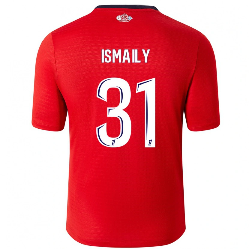Danxen Mann Ismaily #31 Rød Hvit Hjemmetrøye Drakt Trøye 2024/25 Skjorter T-Skjorte