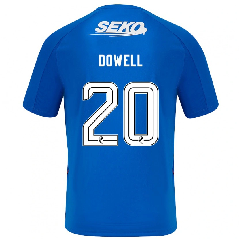 Danxen Mann Kieran Dowell #20 Mørkeblått Hjemmetrøye Drakt Trøye 2024/25 Skjorter T-Skjorte