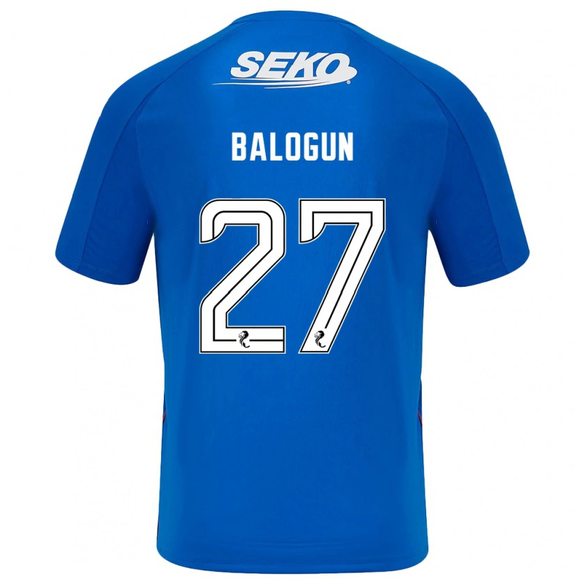 Danxen Mann Leon Balogun #27 Mørkeblått Hjemmetrøye Drakt Trøye 2024/25 Skjorter T-Skjorte