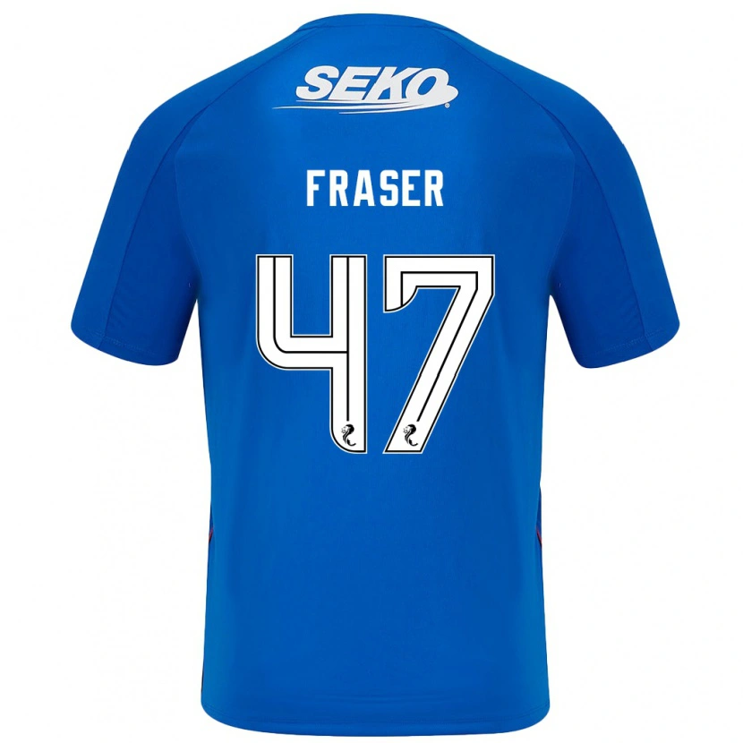 Danxen Mann Robbie Fraser #47 Mørkeblått Hjemmetrøye Drakt Trøye 2024/25 Skjorter T-Skjorte