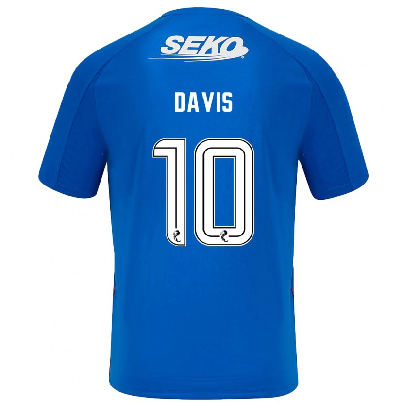 Danxen Mann Steven Davis #10 Mørkeblått Hjemmetrøye Drakt Trøye 2024/25 Skjorter T-Skjorte