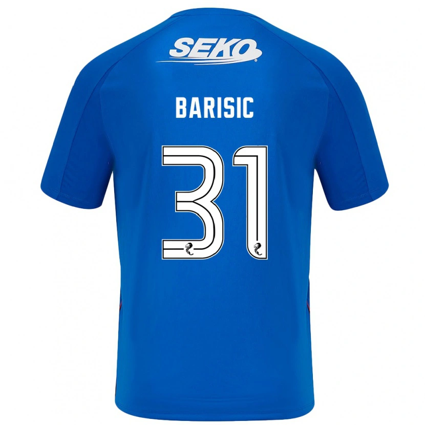 Danxen Mann Borna Barisic #31 Mørkeblått Hjemmetrøye Drakt Trøye 2024/25 Skjorter T-Skjorte