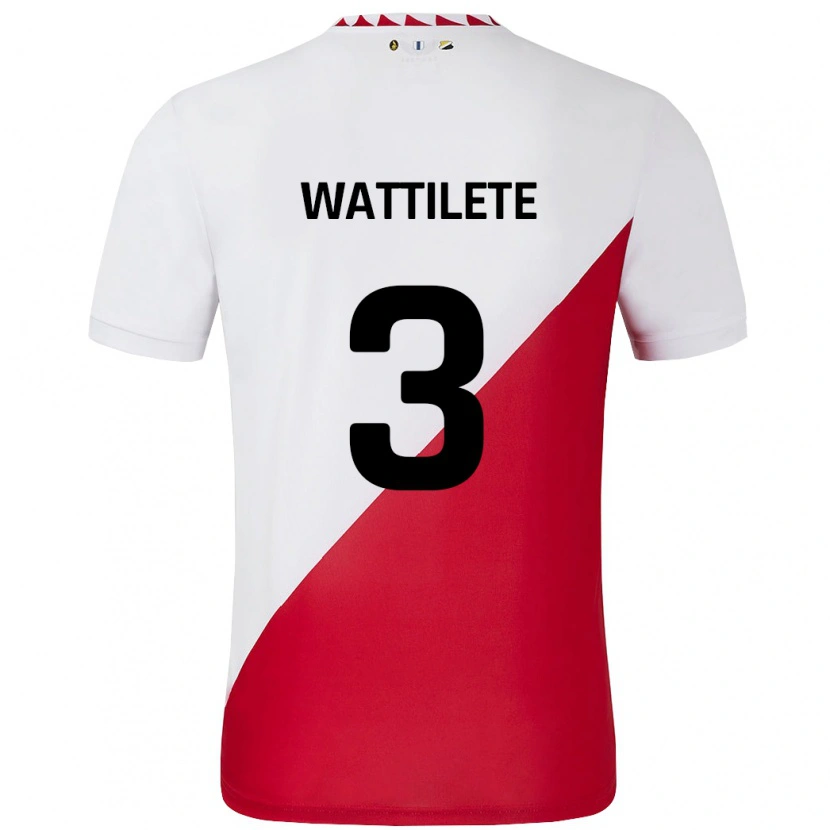 Danxen Mann Julia Wattilete #3 Hvit Rød Hjemmetrøye Drakt Trøye 2024/25 Skjorter T-Skjorte
