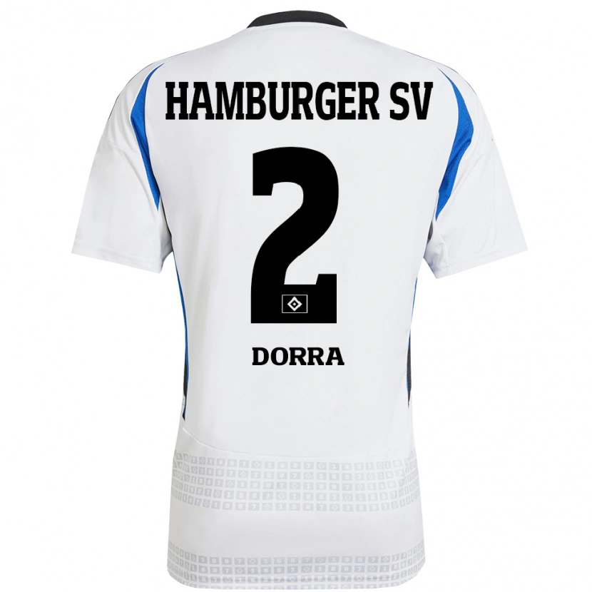 Danxen Mann Raphael Dorra #2 Hvit Blå Hjemmetrøye Drakt Trøye 2024/25 Skjorter T-Skjorte