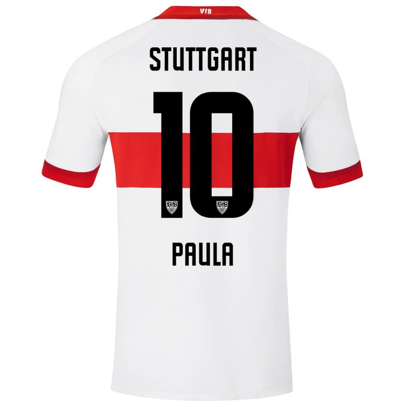 Danxen Mann Raul Paula #10 Hvit Rød Hjemmetrøye Drakt Trøye 2024/25 Skjorter T-Skjorte