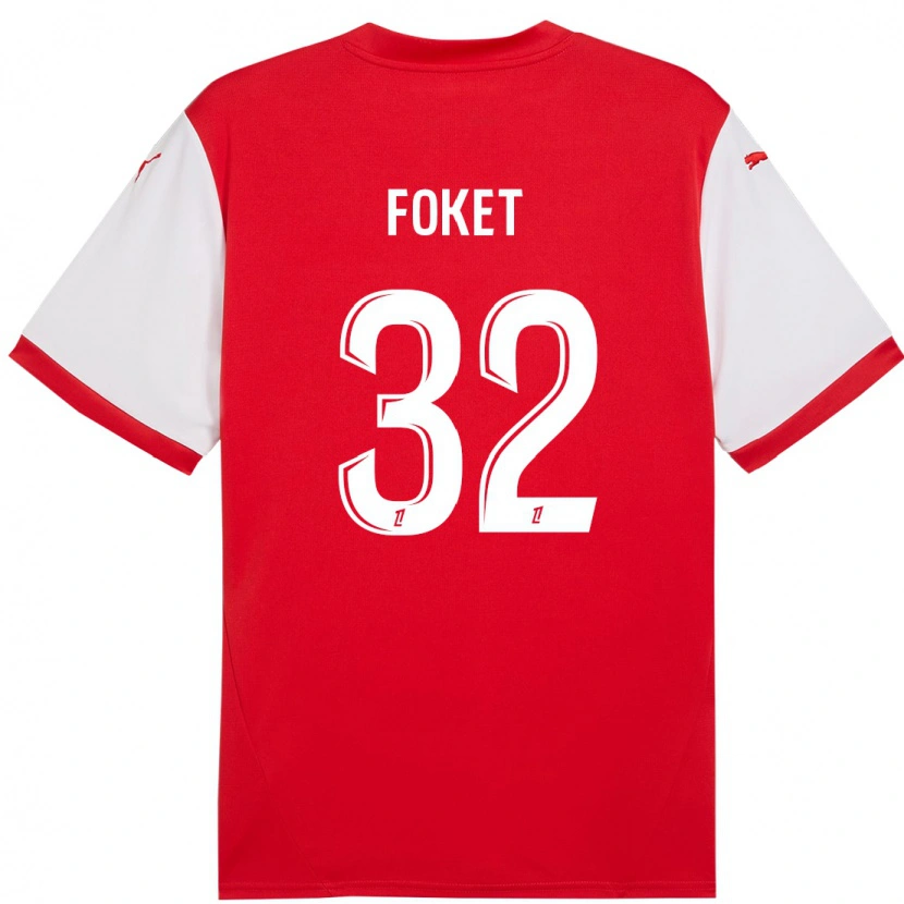 Danxen Mann Thomas Foket #32 Rød Hvit Hjemmetrøye Drakt Trøye 2024/25 Skjorter T-Skjorte