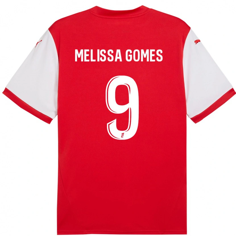 Danxen Mann Melissa Ferreira Gomes #9 Rød Hvit Hjemmetrøye Drakt Trøye 2024/25 Skjorter T-Skjorte