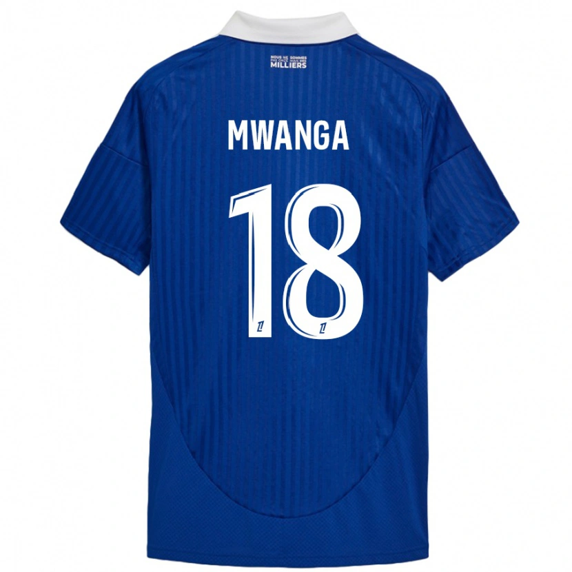 Danxen Mann Junior Mwanga #18 Blå Hvit Hjemmetrøye Drakt Trøye 2024/25 Skjorter T-Skjorte