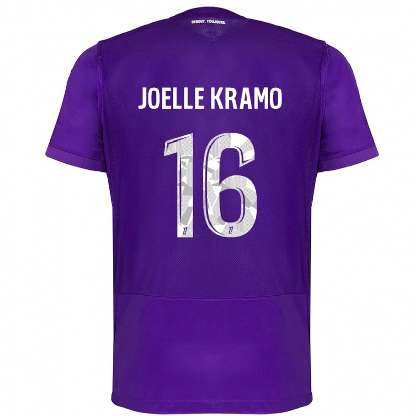Danxen Mann Marie Joelle Kramo #16 Lilla Hvit Hjemmetrøye Drakt Trøye 2024/25 Skjorter T-Skjorte