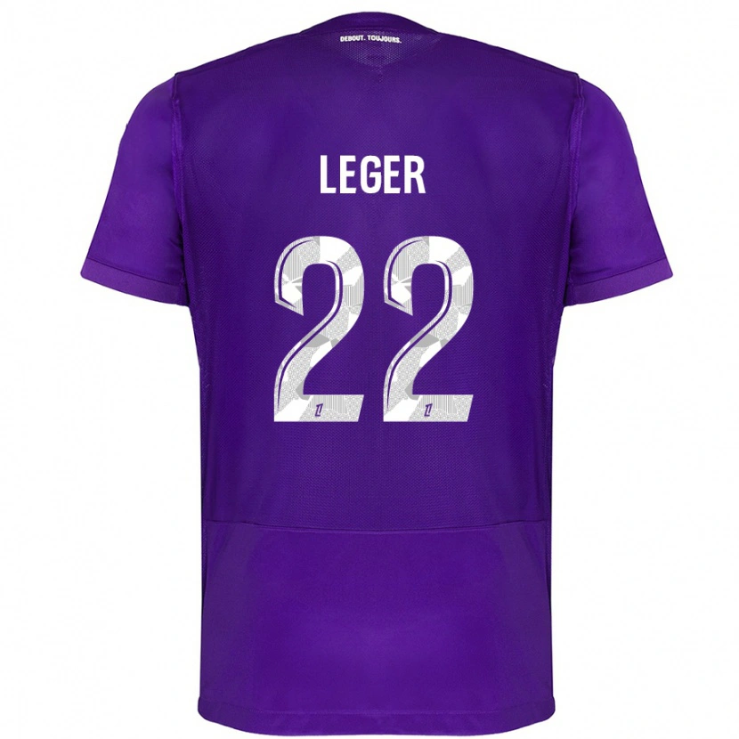 Danxen Mann Christelle Léger #22 Lilla Hvit Hjemmetrøye Drakt Trøye 2024/25 Skjorter T-Skjorte