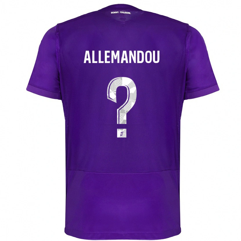 Danxen Mann Teddy Allemandou #0 Lilla Hvit Hjemmetrøye Drakt Trøye 2024/25 Skjorter T-Skjorte