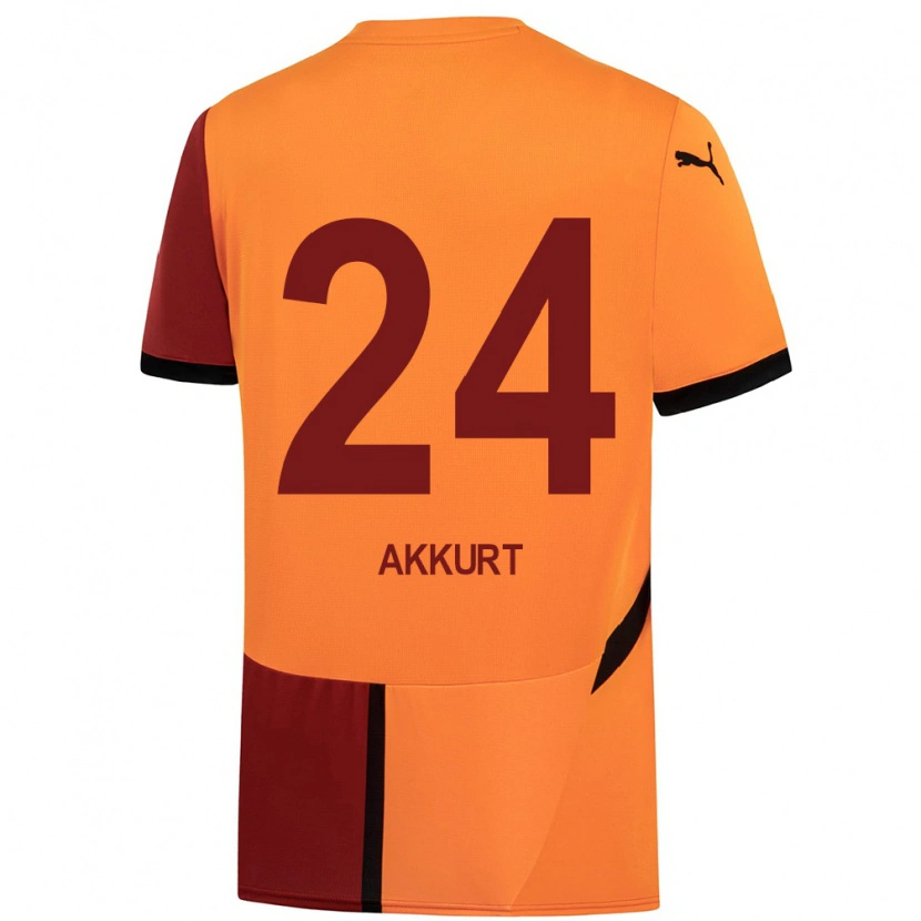 Danxen Mann Arzu Akkurt #24 Gul Rød Hjemmetrøye Drakt Trøye 2024/25 Skjorter T-Skjorte