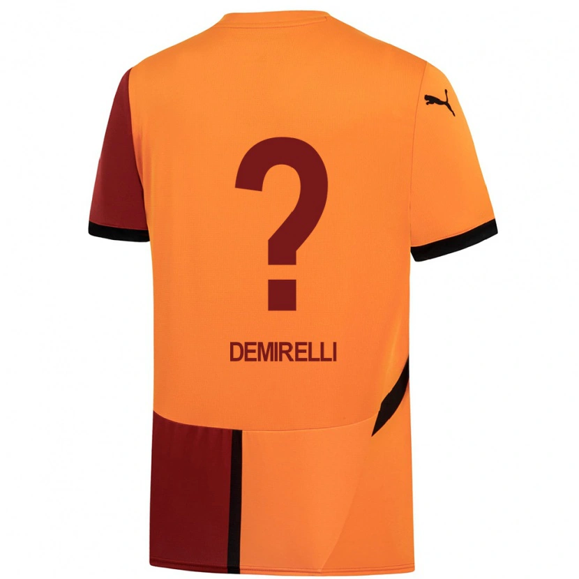 Danxen Mann Ahmet Demirelli #0 Gul Rød Hjemmetrøye Drakt Trøye 2024/25 Skjorter T-Skjorte