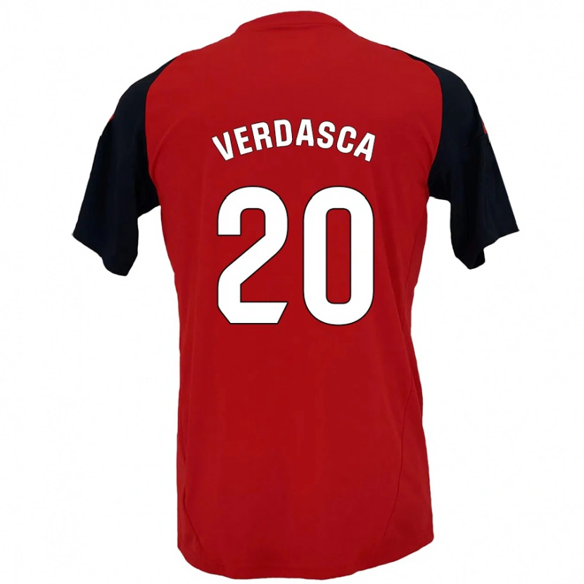 Danxen Mann Diogo Verdasca #20 Rød Svart Hjemmetrøye Drakt Trøye 2024/25 Skjorter T-Skjorte