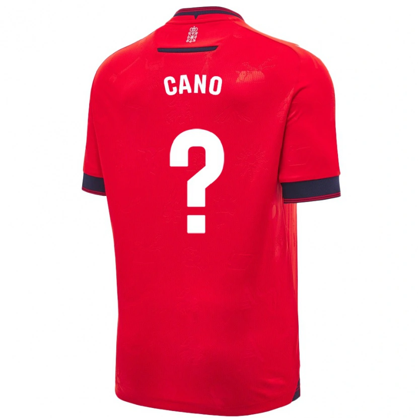 Danxen Mann Javi Caño #0 Rød Hvit Hjemmetrøye Drakt Trøye 2024/25 Skjorter T-Skjorte