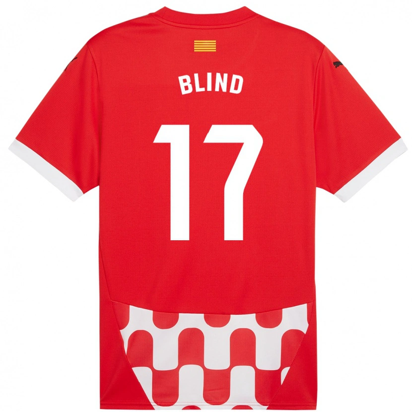 Danxen Mann Daley Blind #17 Rød Hvit Hjemmetrøye Drakt Trøye 2024/25 Skjorter T-Skjorte