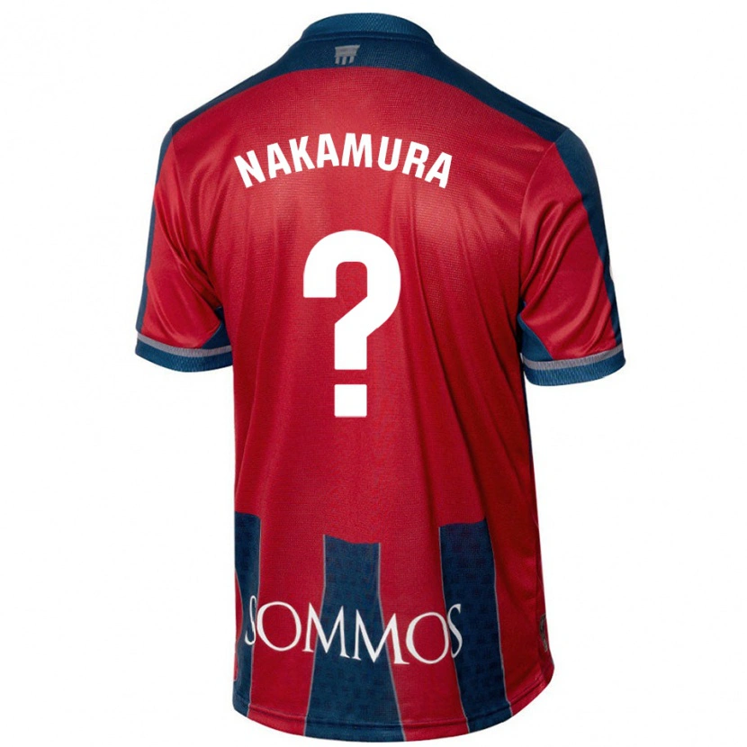 Danxen Mann Togo Nakamura #0 Rød Blå Hjemmetrøye Drakt Trøye 2024/25 Skjorter T-Skjorte