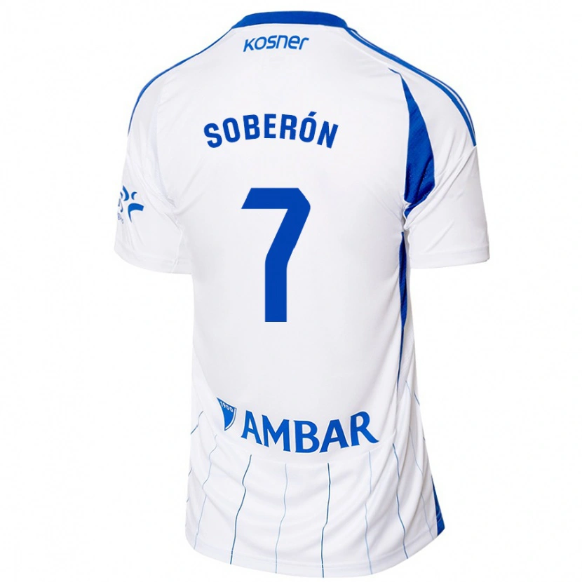 Danxen Mann Mario Soberón #7 Rød Hvit Hjemmetrøye Drakt Trøye 2024/25 Skjorter T-Skjorte