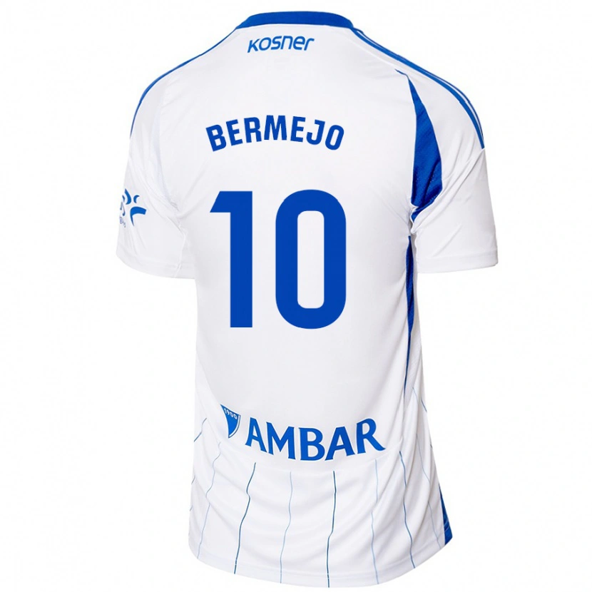 Danxen Mann Sergio Bermejo #10 Rød Hvit Hjemmetrøye Drakt Trøye 2024/25 Skjorter T-Skjorte