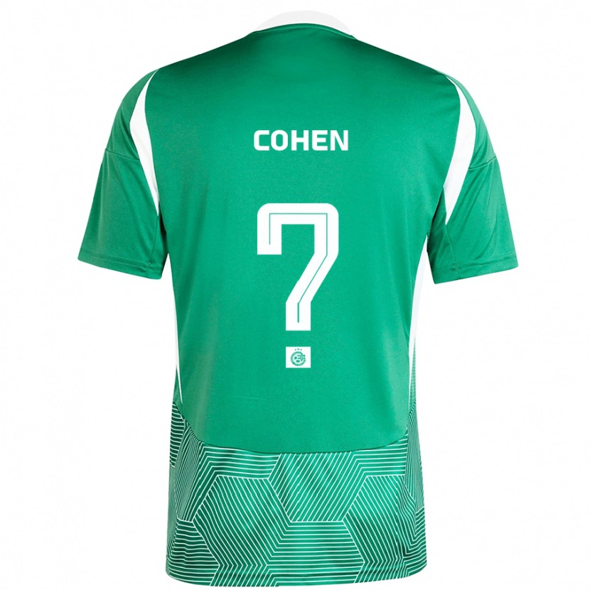 Danxen Mann Sarel Shlomo Cohen #0 Grønn Hvit Hjemmetrøye Drakt Trøye 2024/25 Skjorter T-Skjorte