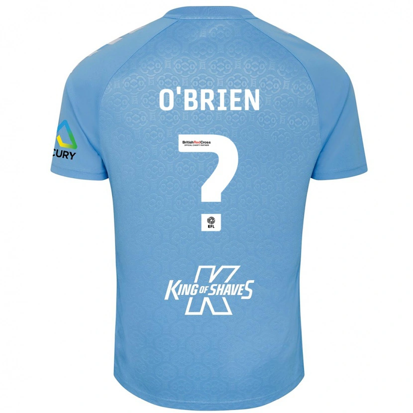 Danxen Mann Fionn O'brien #0 Blå Hvit Hjemmetrøye Drakt Trøye 2024/25 Skjorter T-Skjorte